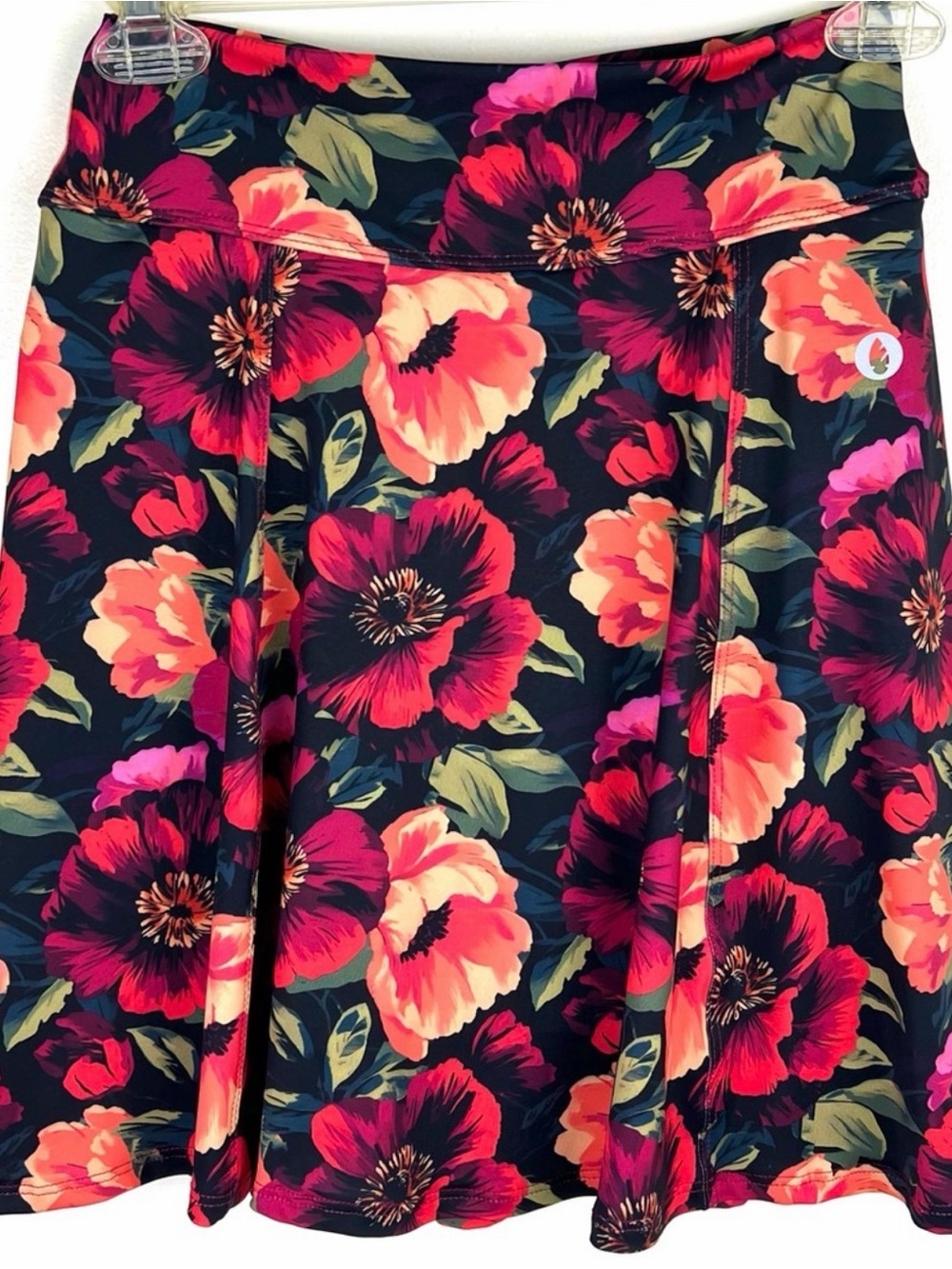 Dona Jo Tropical Floral Tennis Skirt Skort